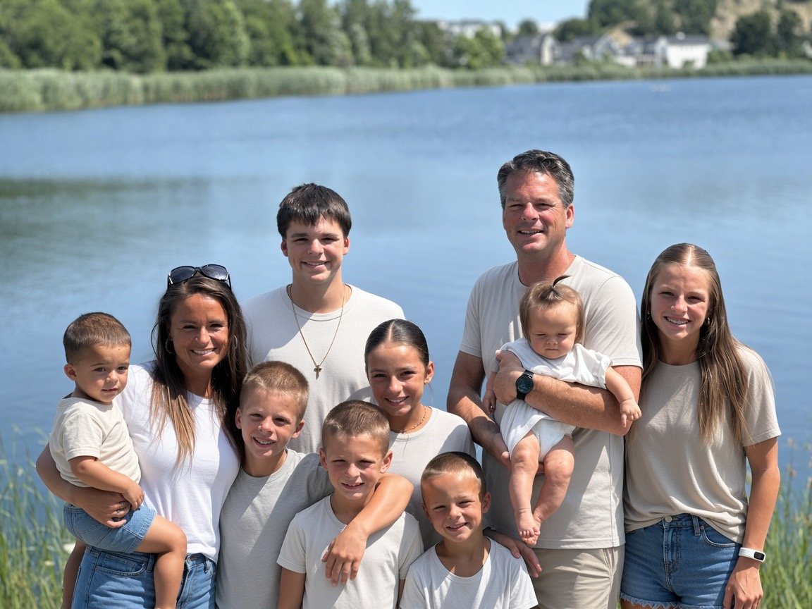 Maria, Ken, and their family